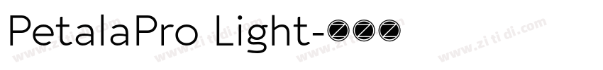 PetalaPro Light字体转换